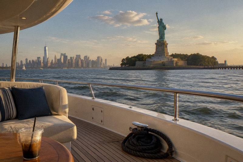 Luxury Yacht Statue Cruise